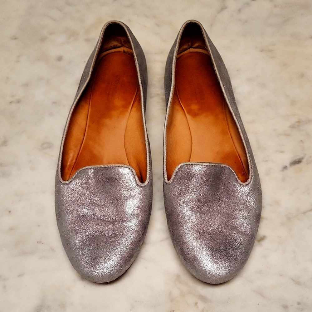 Coach, silver loafers